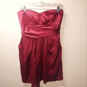 Maroon Halter Formal Dress